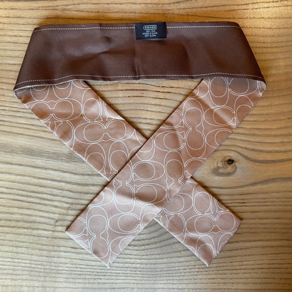 Coach Silk Neck Scarf